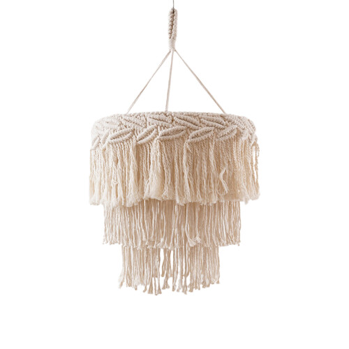 Nordische handgefertigte gewebte Lampenschirm-Ornamente,