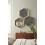 9 Hexagon Gold Plastic Frame Mirror Geometric 30Cm 5