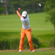 Golfdriver met een loft van 10,5 graden, grafieten shaft, headcover, voor rechtshandigen.