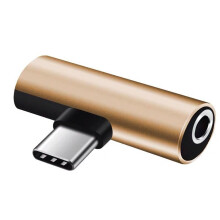 USB-C-auf-Aux-Audio-Dongle-Adapter für S23-S22 S21-S20-Gold