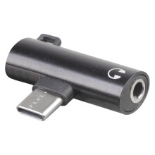 USB C to Audios Dongle USB C to 3.5mm Headphone Adapter-Black