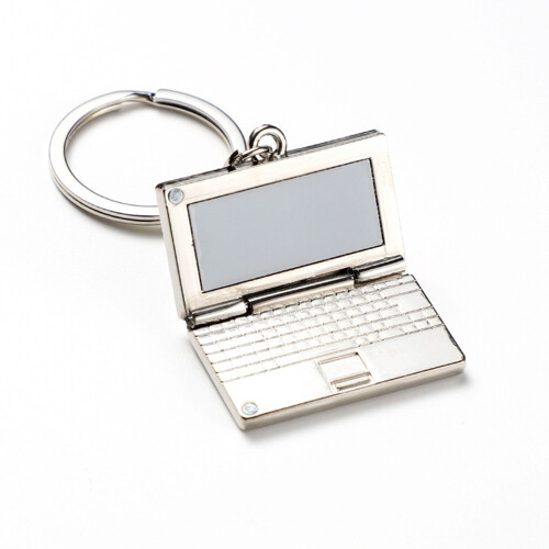 Porte-clés de Simulation en métal pour ordinateur portable, sac