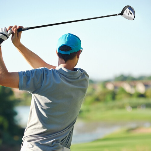 Driver de golfe com loft de 10,5 graus, haste de grafite, capa protetora, para destros. 1