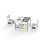 Conjunto de mesa e 2 cadeiras infantis, tampo com quadro-negro e quadro branco, com espaço para armazenamento. 3