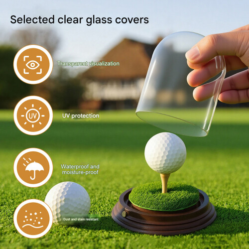 Mini gardien de balle de golf élégant avec-Imitation noyer noir 2