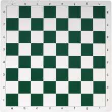 WE Games Tournament Roll Up Chess Board - Vinyl with Green Squares