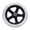 Roue avant universelle de remplacement pour-7 pouces Noir 9