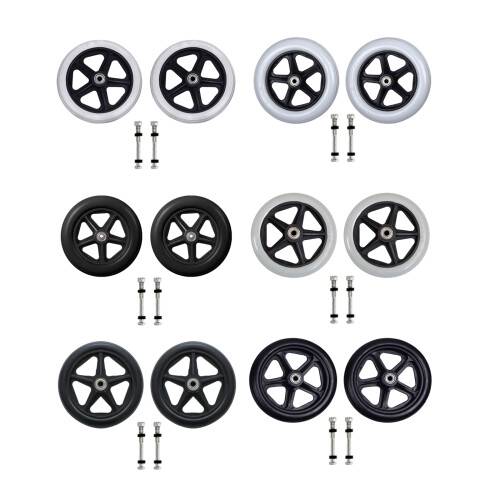 Roue avant universelle de remplacement pour-7 pouces Noir 2