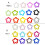 Pendentif étoile creuse élégant, 50-Couleur transparente B 10