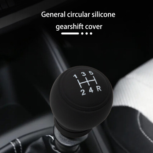 Not Slip Gear Knob Protector Flexible Silicone Cover with-D 1