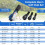 Conjunto de tacos de golfe masculino de 9 peças com bolsa de suporte e driver de 460cc 4