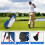 Conjunto de tacos de golfe masculino de 9 peças com bolsa de suporte e driver de 460cc 7