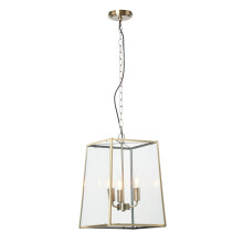 Litecraft Emery Antique Brass Ceiling Pendant