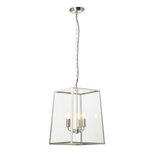 Litecraft Emery Brushed Chrome Ceiling Pendant