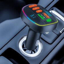 Car MP3 Player with Ambient Light and Bluetooth FM Adapter