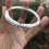 925 Silver Auspicious Cloud Open Bangle Bracelet 6