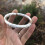 925 Silver Auspicious Cloud Open Bangle Bracelet 4