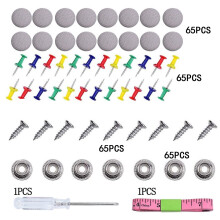 65pcs Car Headliner Repair Kit with Fasteners, Push Pins, and Tools