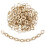Opaque Linking Rings Acrylic CCB Plastic Oval Gold 200 pcs 1