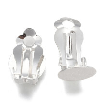 Stainless Steel Clip-on Earring Findings 100 pcs