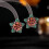 French Retro Flower Stud Earrings S925 Silver Zircon 1