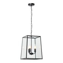 Litecraft Emery Matte Black Ceiling Pendant