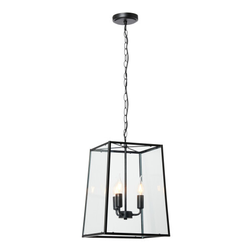 Litecraft Emery Matte Black Ceiling Pendant