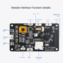 ESP32-S3 Ai Artificial Intelligence Development Board 2.8Inch LCD WiFi TFT Module Touch Screen for Xiaozhi