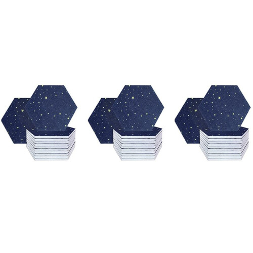36 Pack Starry Sky Hexagon Acoustic Panels,Sound Proofing Padding,Sound Absorbing Panel for Studio Acoustic Treatment