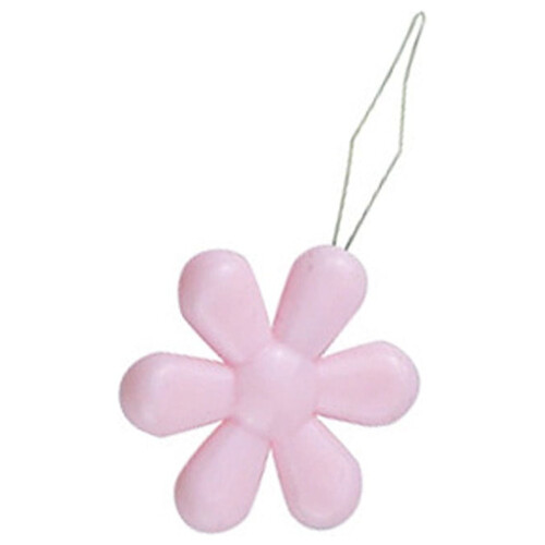 Plastic flower-shaped needle threader for hand sewing, 1