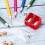 Cosmetic Pencil Sharpener Dual-Use Red 1pc 1