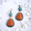 Vintage silver water drop earrings for women 2