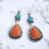 Vintage silver water drop earrings for women 3