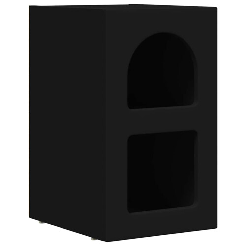 VidaXL vidaXL Bedside Table Black 29.5 x 33.5 x 50 cm Engineered Wood 1