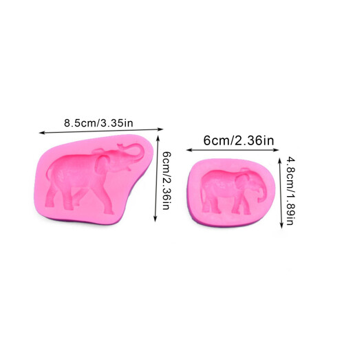 Elephant Silicone Mould for Cake Decorating 1 Piece 2