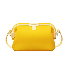 Foldable Waterproof Silicone Swim Bag Multipurpose-Yellow Color