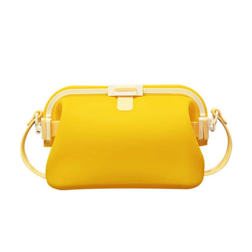 Foldable Waterproof Silicone Swim Bag Multipurpose-Yellow Color