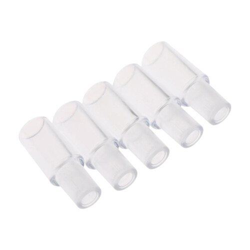 5pcs Breathalyzer Mouthpiece Replacements Clear Plastic Nozzles