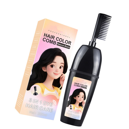 Quick Application Hair Dyes Brush For Complete-Natural black