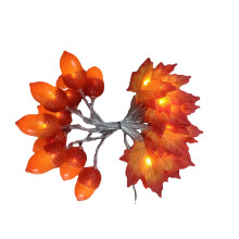 Pomarańczowe lampki LED na Halloween, dynia, 10 stóp