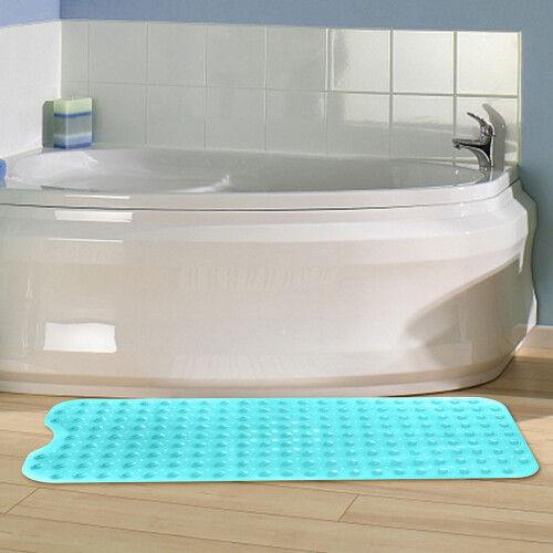 Tapete antiderrapante para banheira e chuveiro com ventosas, 100 cm (39,4 polegadas)