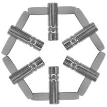 Drum Key Silver Accessories 6 pcs