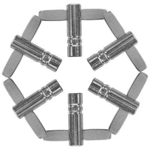 Drum Key Silver Accessories 6 pcs