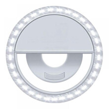Mini Anel de Luz para Selfie Prettyui com 36 LEDs e 3 Modos, Recarregável