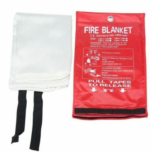 Fire Blanket Emergency Quick-Release Case 1m x 1m x 0.3mm