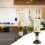 LED flammeløse bloklys med julemandsdesign, batteri 1