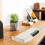 Toetsenbordlade onder het bureau, uitschuifbaar, beige 6