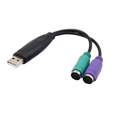 Mosiee USB - PS2 adapter átalakító, amely támogatja a KVM szkennelő billentyűzetet chipkapcsolóval