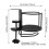 Desk Cup Holder, Universal Adjustable Upgraded Arm Clamp Stand, 4
