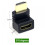 HDMI pravouhlý adaptér (samec/samica) 90/270 stupňov 6